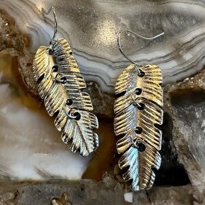 Elegant Silver Leaf Earrings